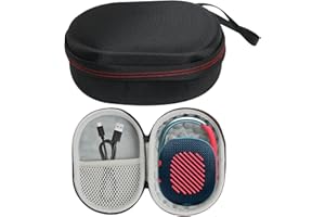 FANXAOLNES Custodia Protettiva per JBL Clip 5 / Clip 4, Borsa da Viaggio Impermeabile in EVA, Custodia Portatile Antiurto per Altoparlante Bluetooth, Solo Borsa, Colore Nero, speaker bluetooth custodia