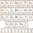 36 Pcs Boho Alphabet Number Bulletin Board Set Rainbow ABC Alphabet Card and 0-9 Number Card Classroom Decorations for Teachers Wall Decorations for Preschool Kindergarten Classroom (Pastel Colors)