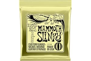 Ernie Ball Mammoth Slinky Nickel Wound Electric Guitar Strings - 12-62 Gauge