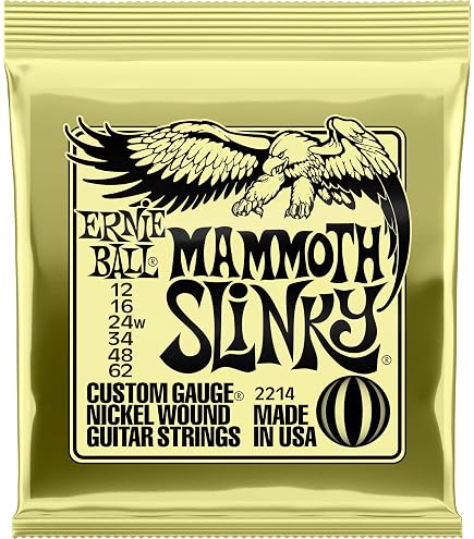 5 Confezioni Dunlop DHCN1048 Heavy Core Corde Per Chitarra Elettrica - Calibro 10-48