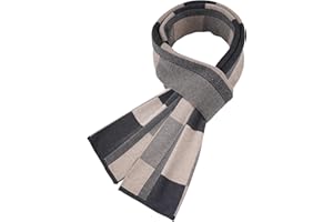 CAOZITOU Schal Herren, 30% Merinowolle WintersSchal Damen,Warm Komfort Weich Leicht Schals, 180cm×30cm