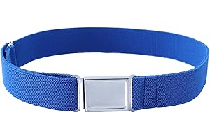 Kajeer Cinturón magnético ajustable para niños pequeños - Cinturón elástico grande con hebilla magnética fácil para niños de 2 a 15 años
