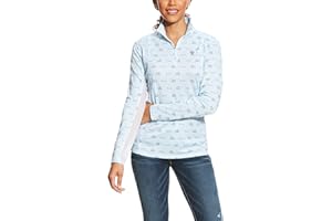 ARIAT 2023 Femme Sunstopper 2.0 1/4 Zip Base Layer Top 10030429 - Navy Point -