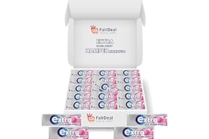 FD FAIRDEAL CASH & CARRY Extra White Bubblemint Chewing Gum Sugar Free 30 Pcs 12.6g Each (Pack of 30, White Bubblemint).