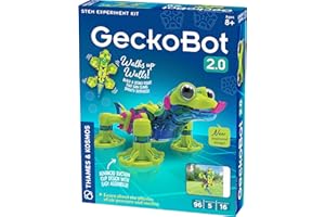 Thames & Kosmos GeckoBot 2.0 | Wall-Climbing Robotic Gecko STEM Kit | Physics & Engineering Learning Toy for Kids Age 8+ | Build, Experiment & Discover with Robotics