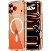 Minesk iPhone 17 Pro i&ccedil;in Magsafe ile Uyumlu Şeffaf Kılıf Kristal Berraklığında Materyal Polikarbonat Arka Kısım ve Silikon K
