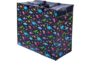 Puckator Bolsa XL Almacenaje platificad.Dino, Multicolor, 54x48cm