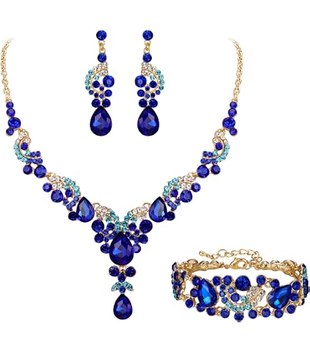 Ensemble de bijoux de mode comprenant un collier et des