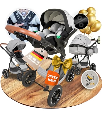 ABC Design Kombikinderwagen Vicon 4-2in1 Kinderwagen fr Babys &  Kleinkinder - inkl. Sportsitz & Babywanne - besonders leicht & wendig :  Amazon.de: Baby