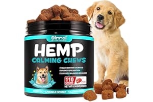 HRAMEX Calming Chews for Dogs Bacon Flavor (110PCS),Helps Dog Anxiety & Stress Relief,Quiet Moments Dog Calming Treats,Dogs Anxiety Stress Relief, for All Breeds & Sizes 8.54 oz(242G)