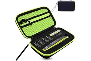 HENJUNU Custodia per Philliips O Blade QP2520/30, QP2620/30, QP2530/30, QP2520/65, per rasoi elettrici, accessori per philips oneblade, custodia rigida da viaggio con spugna