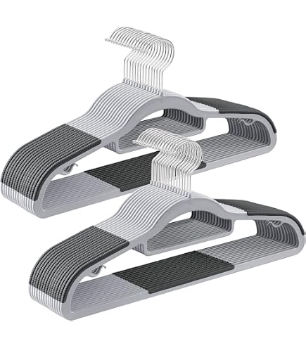 ABHENG Lot de 50 Cintres en Plastique, Ultra Robustes