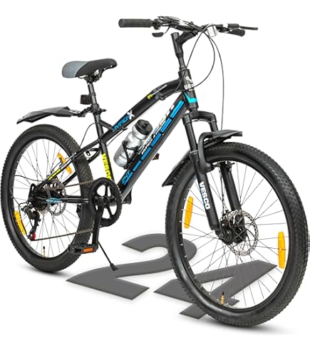 Buy Hercules Streetrider ZX Bicycle 24T Blue with Neon Green