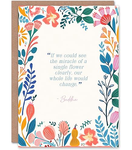 Artery8 Greeting Card Abstract Floral Botanical Henri Matisse Style Blank For Him Or Her Art Birthday Card - View #2