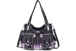 Angel Kiss Cuir Sac à Main Désign/Epaule/Bandoulière/Large Capacité 8 Petites Poches Pour Filles/Femmes