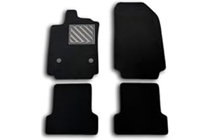 MTC AUTOMOTIVE Tappetini Renault Captur I 2013-2019, su misura, battitacco in gomma rinforzato e bottoni di fissaggio