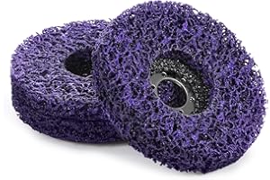 AICOIMY 3 Pezzi Dischi Abrasivi CSD, 125 mm Disco di Pulizia, Disco Abrasivo per Rimozione Ruggine per la Lucidatura Della Molatura Dell'acciaio del Metallo (Viola)