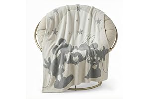 Jay Franco Disney Mickey und Minnie Mouse Flauschige Kuscheldecke - 127 x 152 cm Flauschig gestrickt, gemütliche Bettwäsche