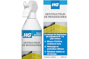 HG Mould Spray, nettoyant efficace contre les moisissures noires, élimine les taches – 500 ml
