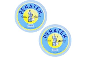 Penaten Baby cream 150ml (Pack Of 2), Nappy cream Newborn, Calming Effect On Irritated Skin And Redness, Baby Bum Cream, Baby Rash Cream, With Treseida Thank You For Your Purchase Card