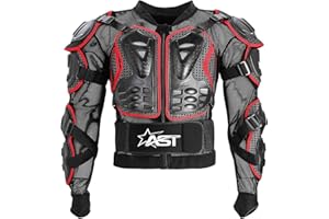 STAR AST Men’s Motorbike Motorcycle Full Spine Body Armour Protection Motocross Protective Guard Jacket Wear & Protective Biker Jacket