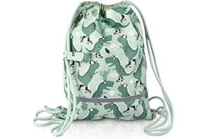 TA Trend Atelier Sacca Zaino per Bambini, Zaino a Sacca per Bambini - Sostenibile - Sacca Asilo Bambino Idrorepellente - Sacca Tessuto Asilo Catarifrangente