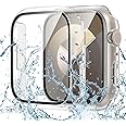 Goton Waterproof Case for Apple Watch Series 8 & Series 7 45mm Screen Protector, Full Protective Hard PC Bumper Face Cover Accessories Designed for iWatch 45 mm Clear