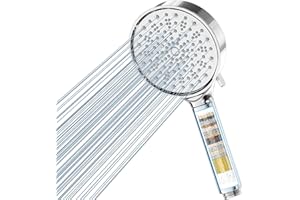 Cobbe Duschkopf mit Filter, Hochdruck Duschbrause mit 6 Strahlarten, Duschkopf Wassersparend mit Filtration in 20 Schichten, Handbrause mit Filter Gegen Kalk für Hartes Wasser, Chlor