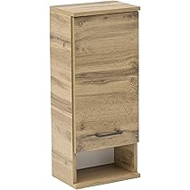 Pensile Per Bagno Nora In Stile Rustico Rovere - 30,3x20,5x70,8 Cm, Con Fermaporta Regolabile - Foto 4