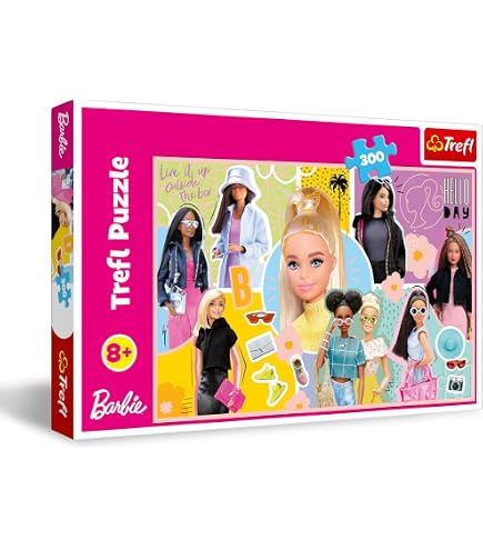 Trefl - Barbie en haar wereld - Puzzel 160 stukjes - Roze puzzel met de meest populaire pop ter wereld, Barbie en haar vriendinnetjes, creatieve ontspanning, plezier voor kinderen vanaf 6 jaar