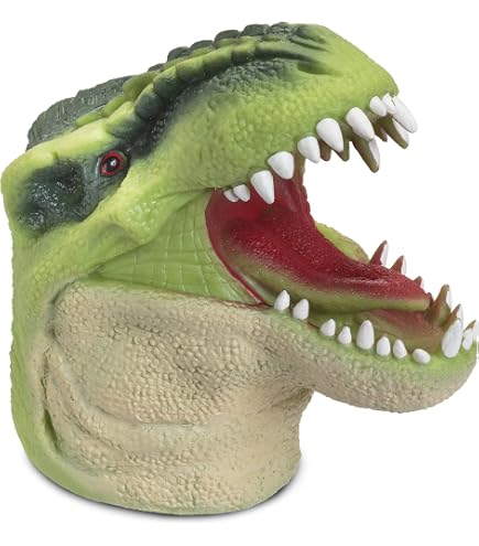 lilizzhoumax Dinosauro della piuma della coda Peluche burattino a mano, Simulazione Animale Dinosauro Peluche, Simpatico gioco di ruolo, giocattoli interattivi per la prima educazione dei bambini