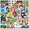 Stardew Valley Stickers, 50PCS Stardew Valley Poster Cartoon Stickers, Graffiti Colorful Waterproof Vinyl Aesthetic Decals for Laptop Skateboard Guitar