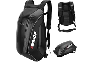 Mrisata Motorcycle Backpack Motorcycle Backpack for Man Waterproof Motorcycle Backpack High Capacity Motorcycle Backpack Hard Shell Riding Backpack Rha0801 Motorcycle Backpack (white label)