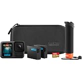 GoPro HERO13 Siyah Aksesuar Paketi - İşleyici, 2 Enduro Pil, 2 Kavisli Yapışkan Montaj, 64 GB SanDisk MicroSD Kart ve Taşıma 