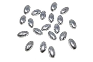 FLADEN Fishing - 20 x Bulk Pack of Pierced Bullet Non-Toxic Drilled In Line Weights Available in 4g 6g 10g 13g 18g 25g and 30g for Ideal for Dead-Bait Pike Float Fishing