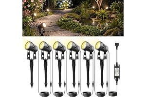 Lam(MS) pen trädgårdslampor LED spotlights varmvit 3000K 24V 20W, 6pcs