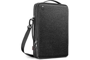 FINTIE FINPAC 15.6 Pollici PC Portatile Custodia Borsa a Tracolla per 15.6-pollici Asus/Lenovo/Acer/HP/Samsung Laptop Chromebook Notebook, Idrorepellente Valigetta per MacBook Pro16, 15" Surface Book 3/2/1,