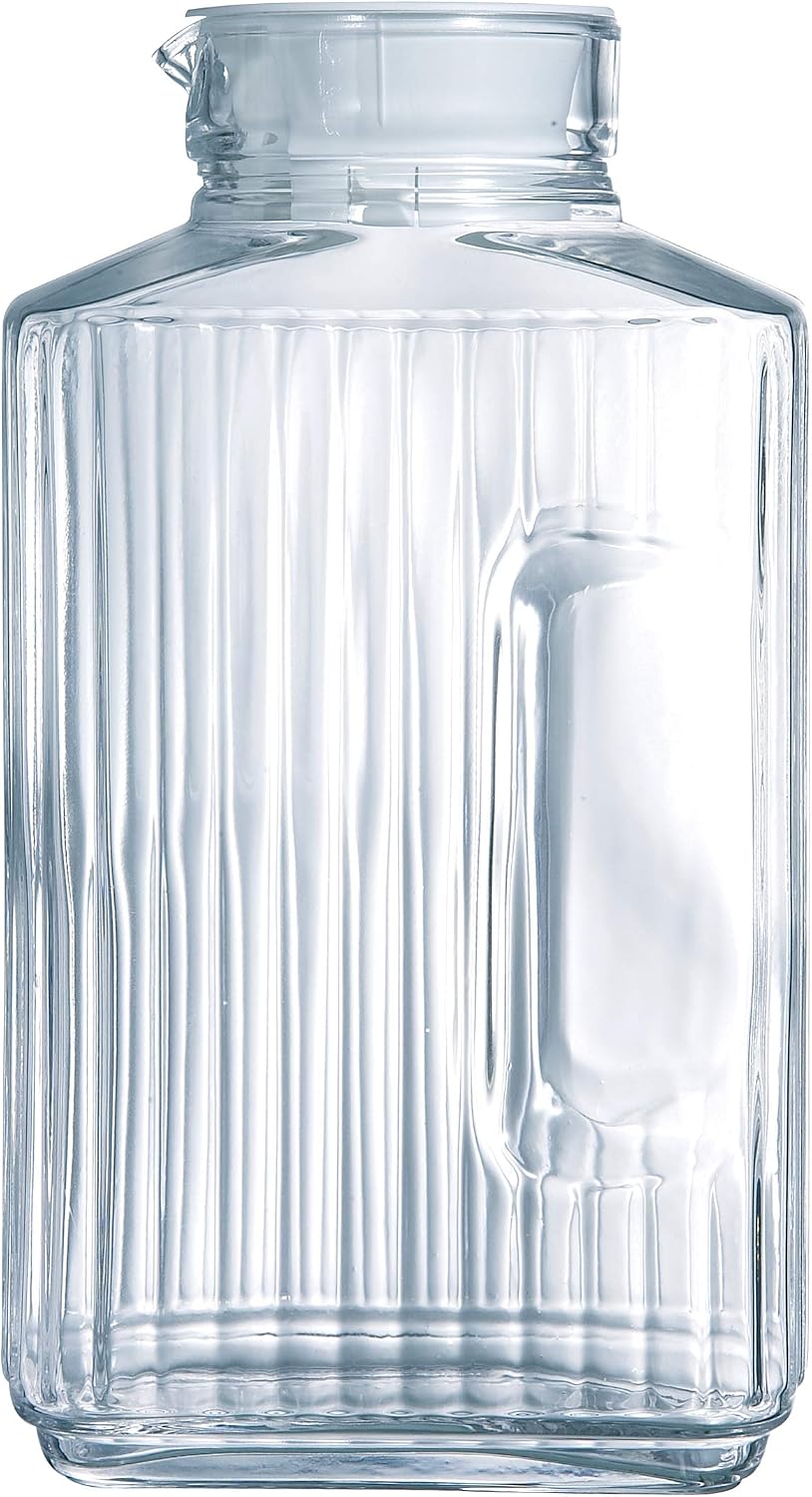 Luminarc Quadro Jarra Vidrio, capacidad 2L, diámetro 145 mm, Transparente, 1 unidad