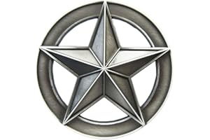 Schnalle123 Gürtelschnalle Stern Star 3D Optik für Wechselgürtel Gürtel Schnalle Buckle Modell 227