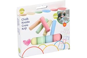 Eddy Toys - Straßenkreide, Kinderkreide, 6 teilig, verschieden Farben
