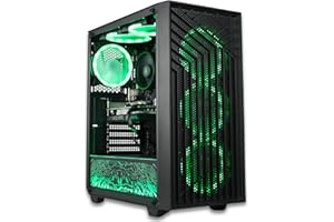 XUM IN FOR QUALITY XUM Spartan Prebuilt Gaming PC: AMD Ryzen 5 5500, Nvidia GeForce RTX 5060 8GB, 32GB DDR4 RAM, 512GB NVMe SSD, 1TB HDD, 700W PSU 80+ Bronze, aRGB, WiFi, Windows 11 Home, VR Ready, Black Case