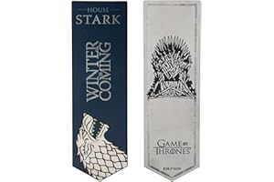 Cinereplicas Game of Thrones - Stark i Targaryen Metalic Zakładka 14x4cm - Oficjalna licencja (Stark)