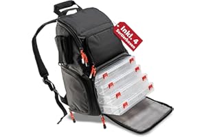 Paradox Fishing Plecak wędkarski z pudełkami I w zestawie 4 pudełka I torba wędkarska walizka wędkarska