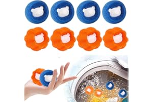 CHIOSA Tierhaarentferner Waschmaschine, Fusselbälle für Waschmaschine, Haarfänger für Waschmaschine Fusselentferner Waschbälle Waschmaschine, Katzenhaarentferner, Entfernt Tierhaare＆Fusseln (Blau+Orange)