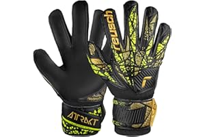 ‎REUSCH Reusch Attrakt Infinity Finger Support Junior Flexible Torwarthandschuhe Kinder Jugendliche Fußballhandschuhe mit Fingerprotektion perfekt geeignet für Kunstrasen