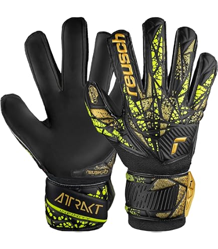 Reusch ATTRAKT EEGEL - Gants de gardien de but - safe yell silver black/jaune Reusch ATTRAKT EEGEL - Gants de gardien de but - safe yell silver black/jaune