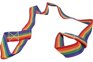 ASVP SHOP Roller Skate Leash - Rainbow Polyester Adjustable Sling Skate Strap Skate Carrier