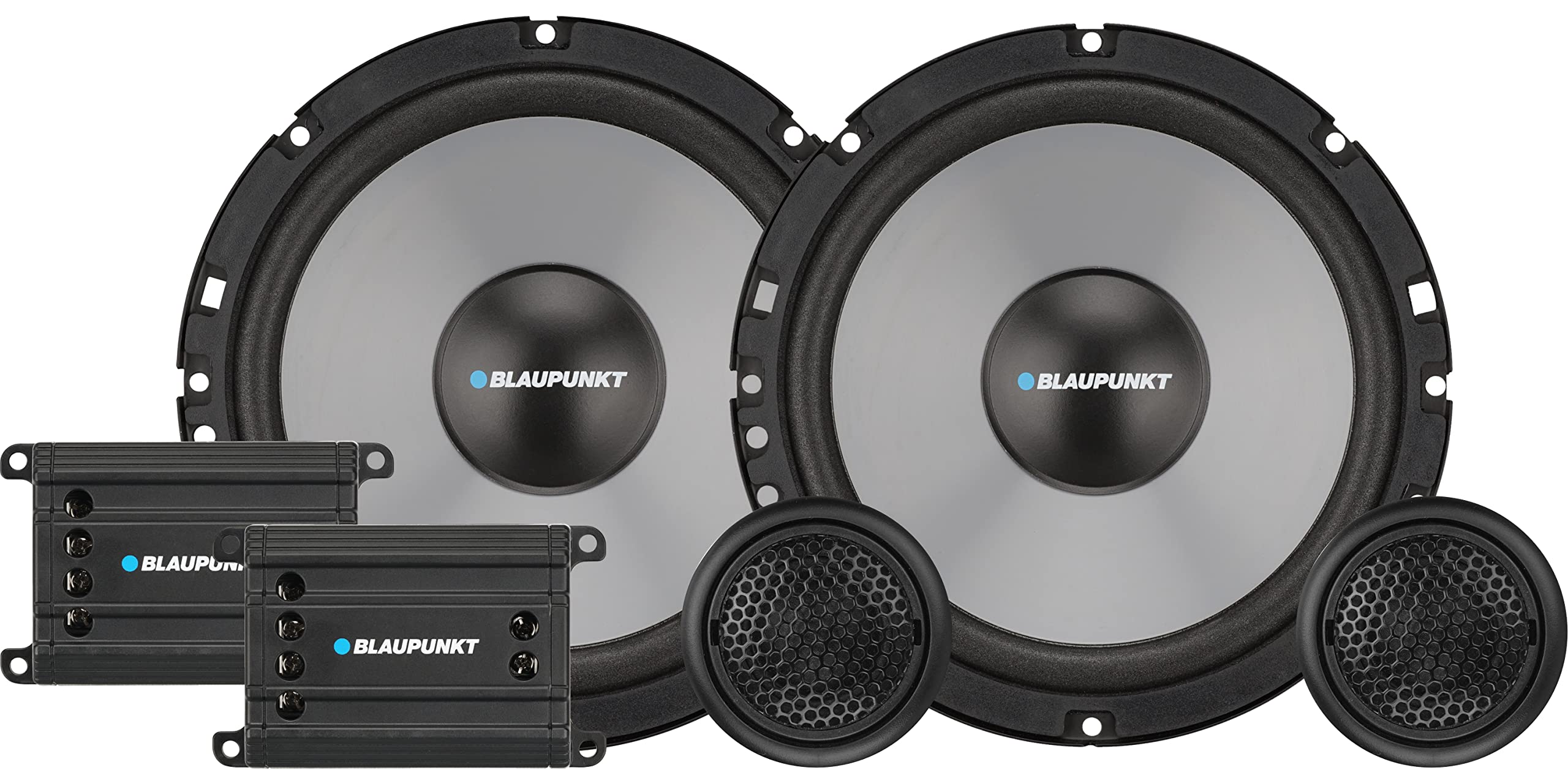 BLAUPUNKT Tx 65c 6.5 inches(165mm) Two-Way Component Car Speaker System, Silk Dome Tweeter with Neo Magnet, 390 watts Max Power, 55 watts RMS, 92dB Sensitivity, Frequency 70Hz-20,000Hz, 4 ohms