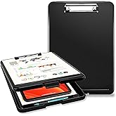URbantin A4 Clipboard,5 Pack A4 Foldable Clipboards With Two Clips File Document Organiser,A4 - View #12