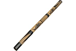 Australian Treasures - Easy-to-Play Bamboo Didgeridoo for Beginners - 47'' - Featuring Hand-Carved Designs
